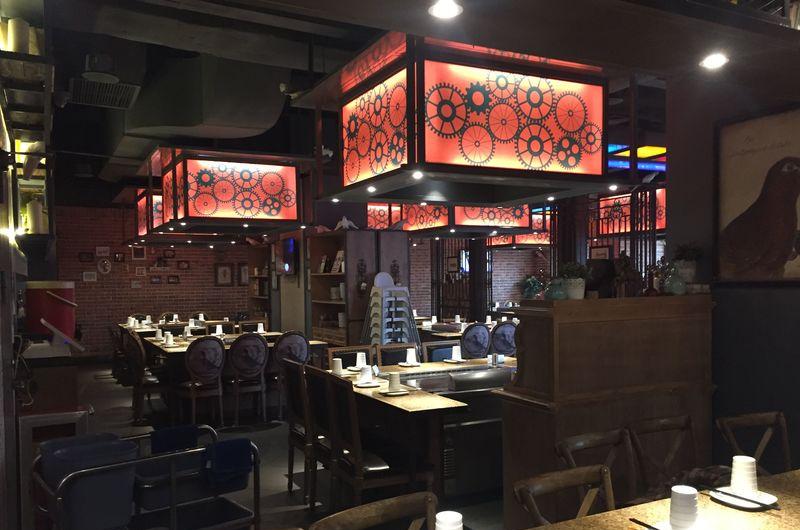 虎门万达57°湘工业风餐厅设计-10