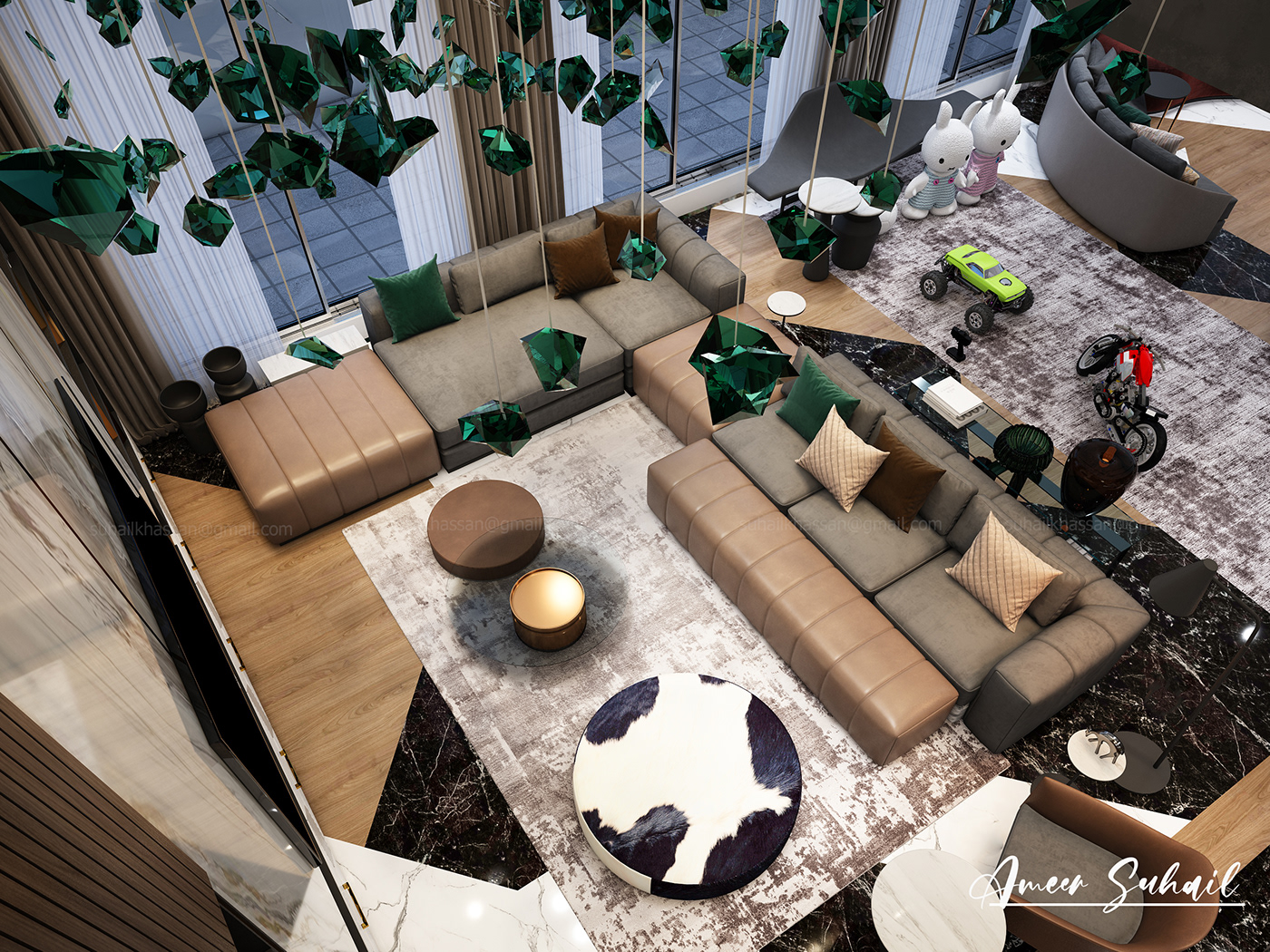 迪拜奢华家庭住宅设计丨阿联酋迪拜-8