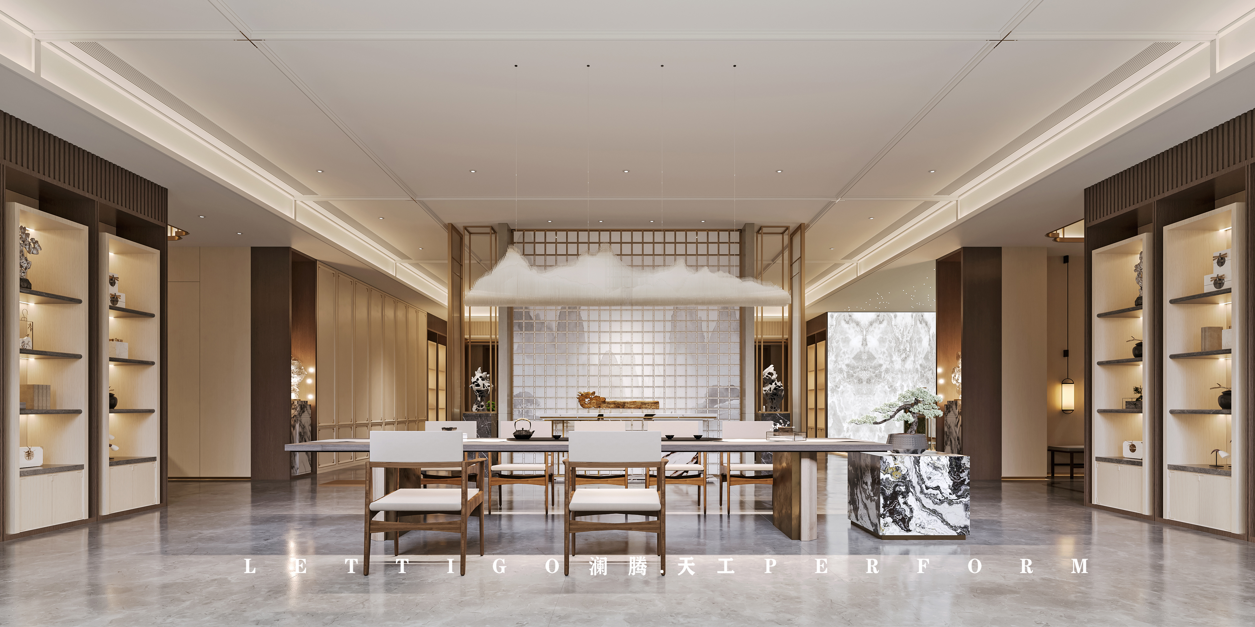 现代中式别墅大宅设计-11