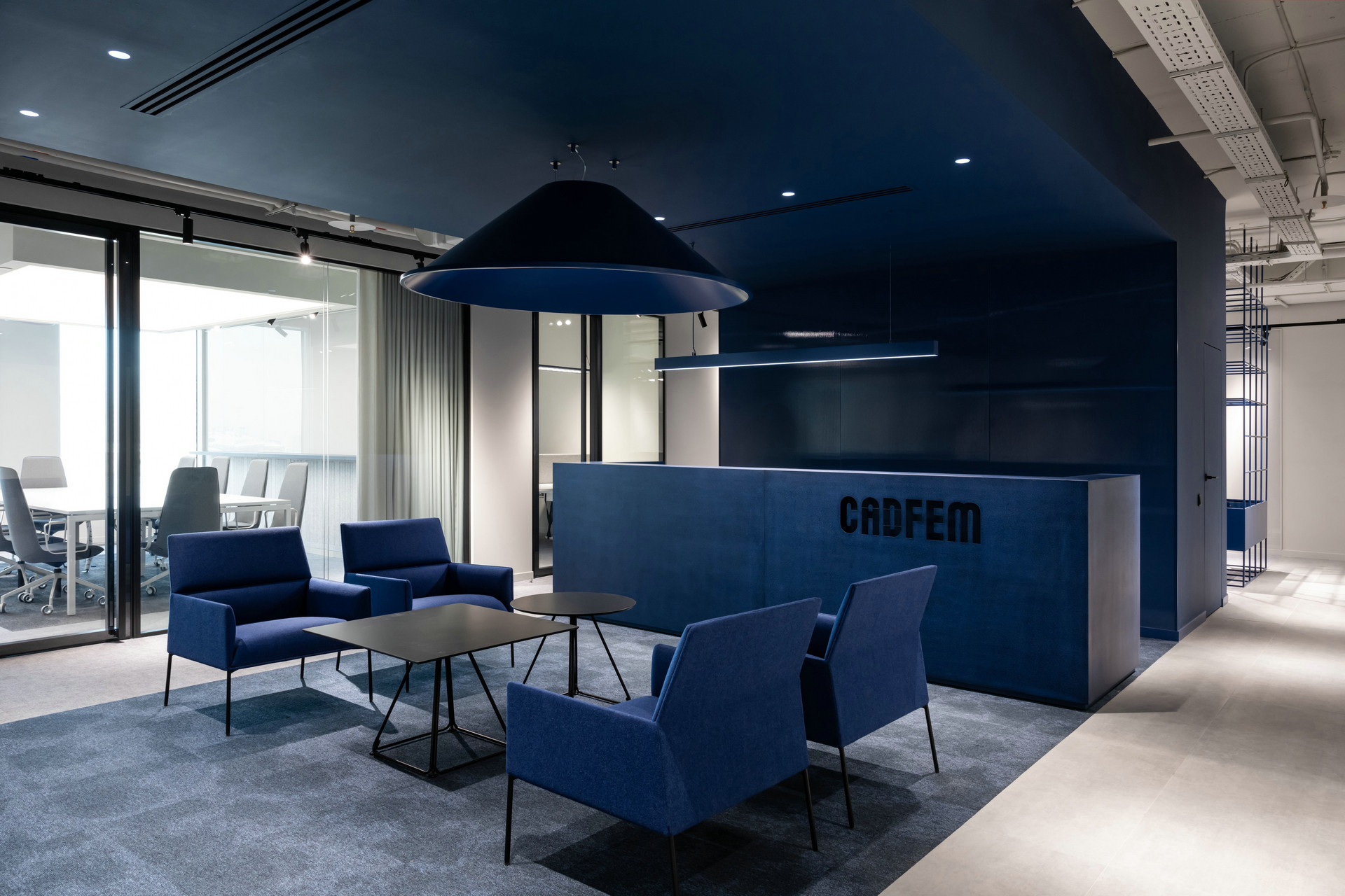 蓝色调，办公空间设计！-6