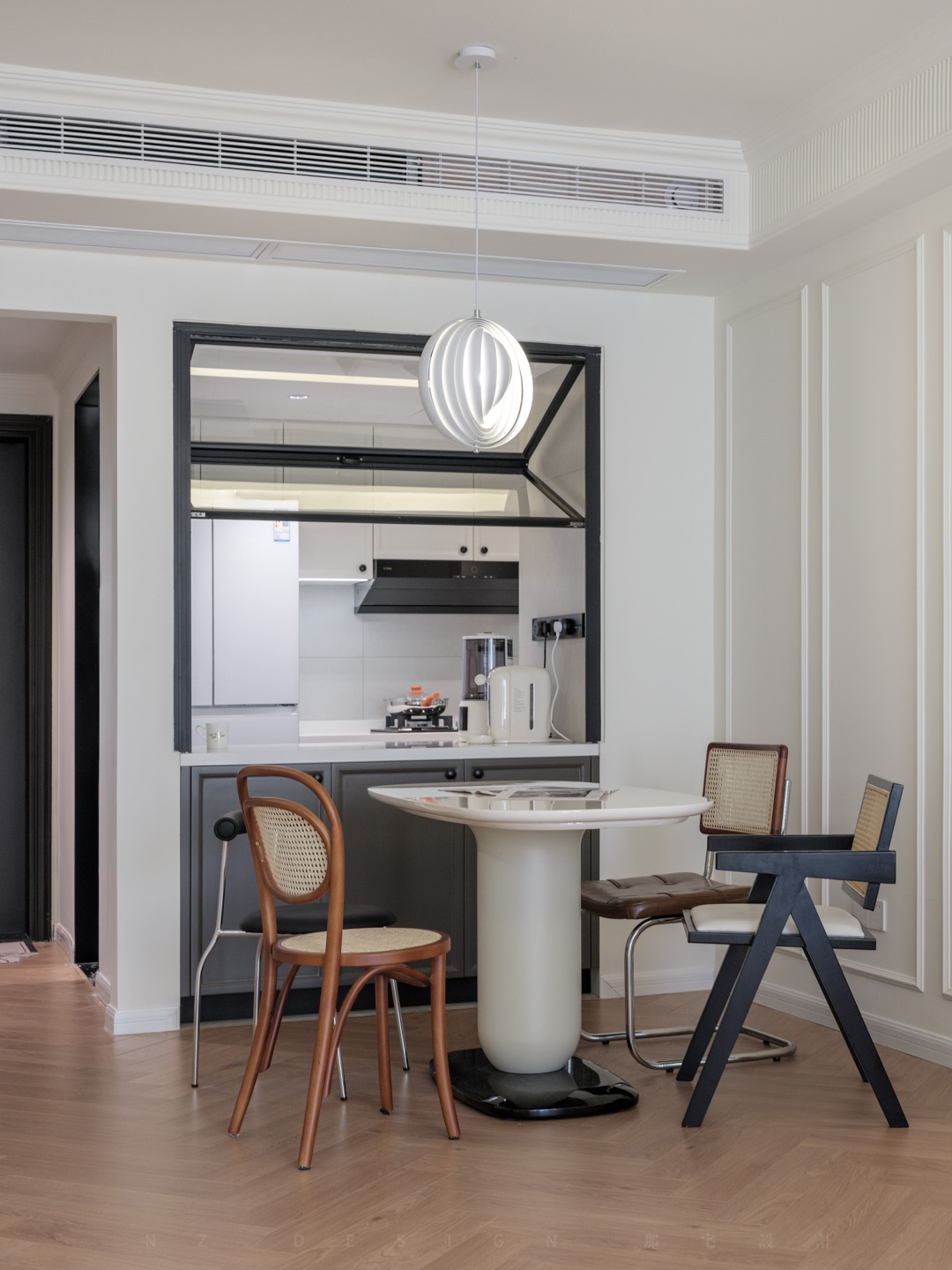 90后两人一猫的惬意法式奶油风丨中国深圳丨那宅设计事务所-55