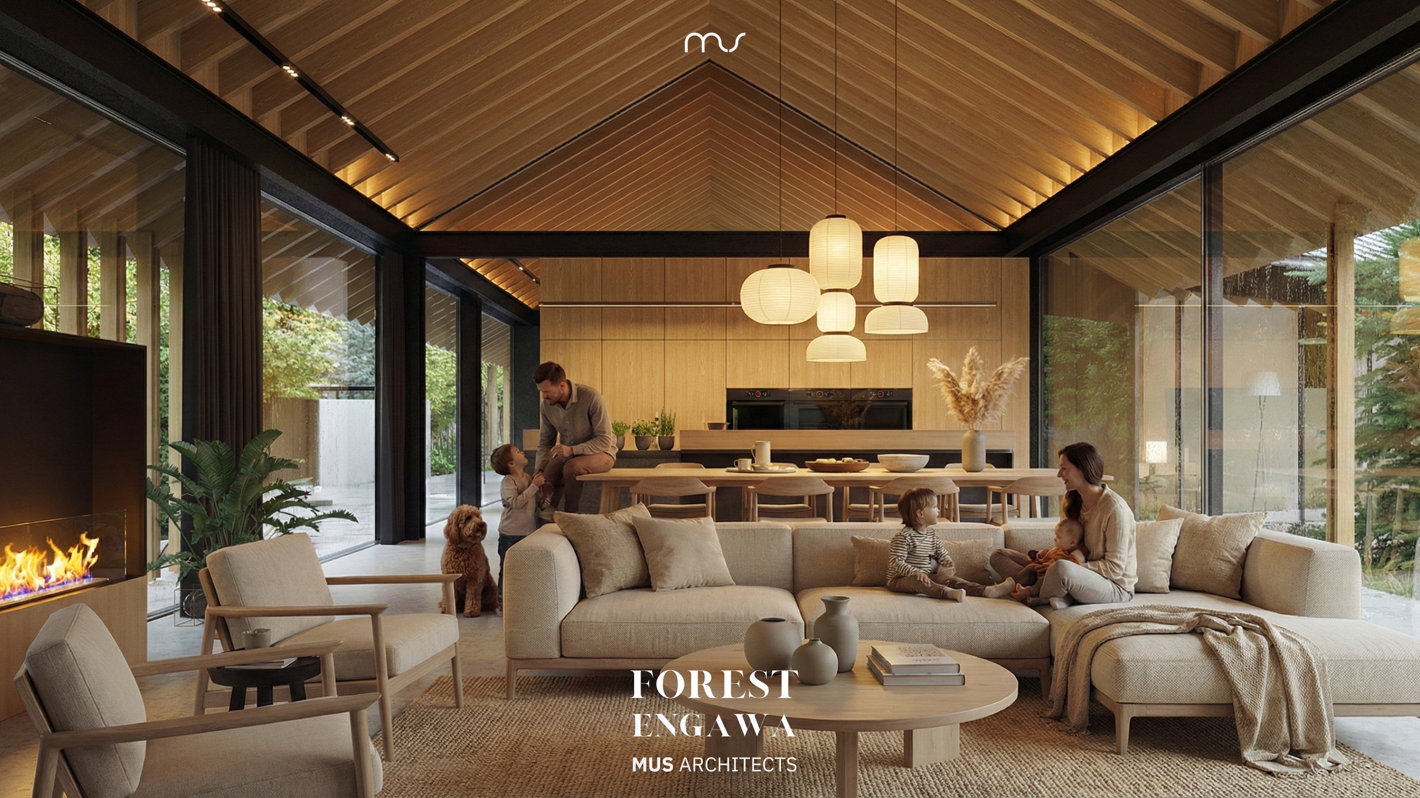 森林缘廊（注：Engawa是日语外来词，常见指房屋与庭院间的走廊，这里FOREST ENGAWA推测是指森林边缘类似廊状的区域，具体含义可能需结合更多语境判断 ） 丨波兰弗罗茨瓦夫丨MUS ARCHITECTS-12