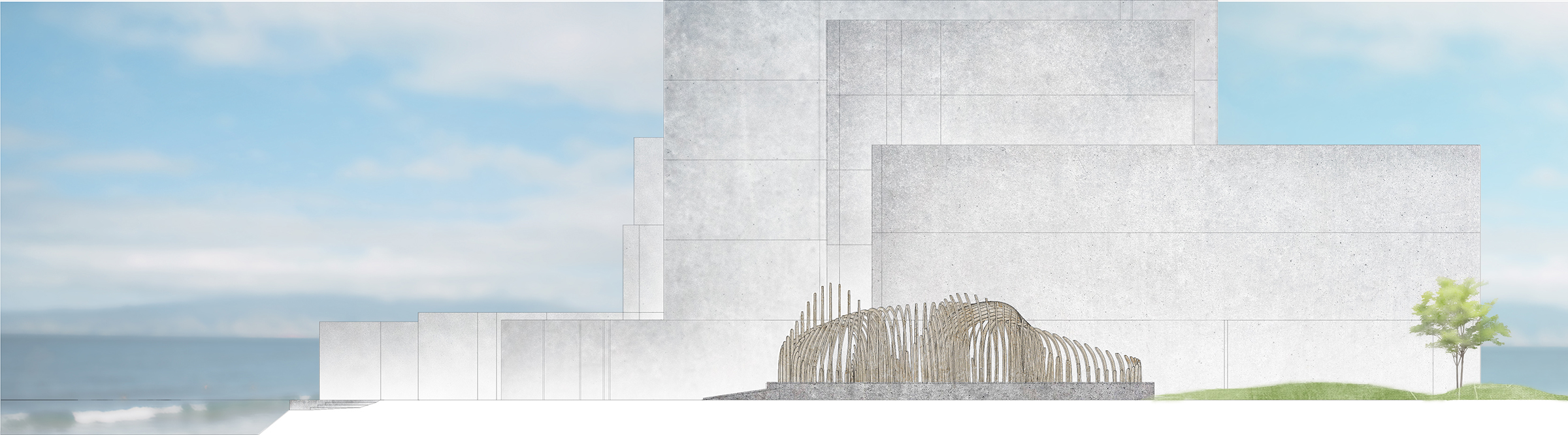 深圳大鹏新区“海之韵”装置——耐候钢打造的海洋主题互动空间-47