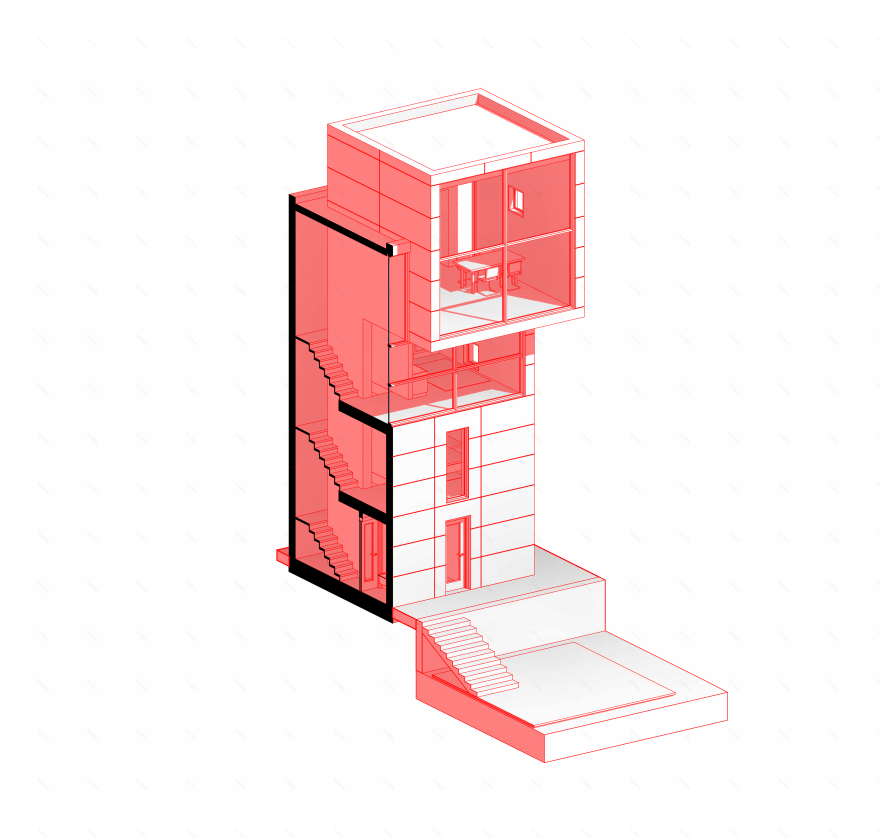 4·4住宅(注:这里不太明确4·4的具体所指含义,住宅是根据House常见释义给出,若有更准确背景信息可进一步优化) 丨TADAO ANNDO ASSOCIATES-13