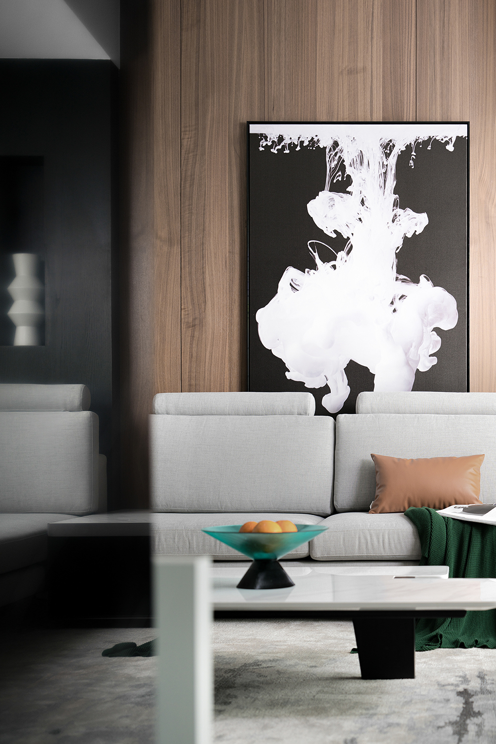 长沙 255㎡极简别墅,黑白灰演绎空间气质-24