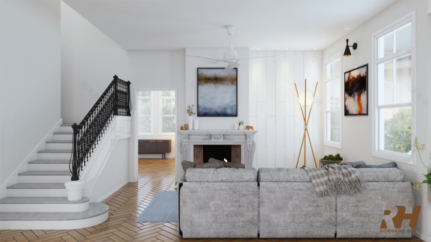 房屋内部效果图丨美国新泽西-8