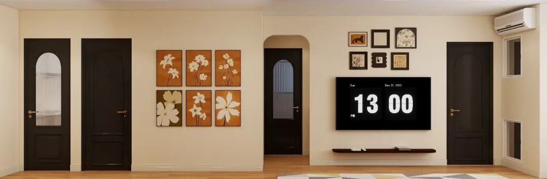 天洋广场|80㎡两居室中古风案例-7