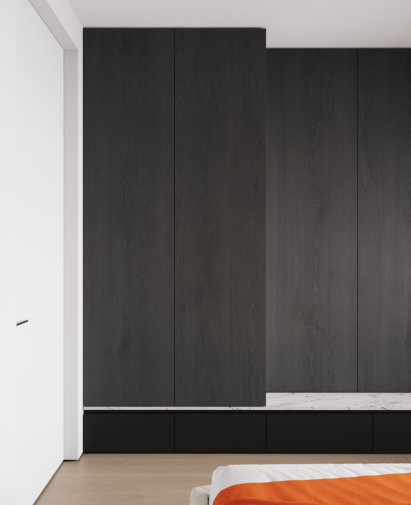 90㎡极简风公寓设计 这也太高级了吧-27