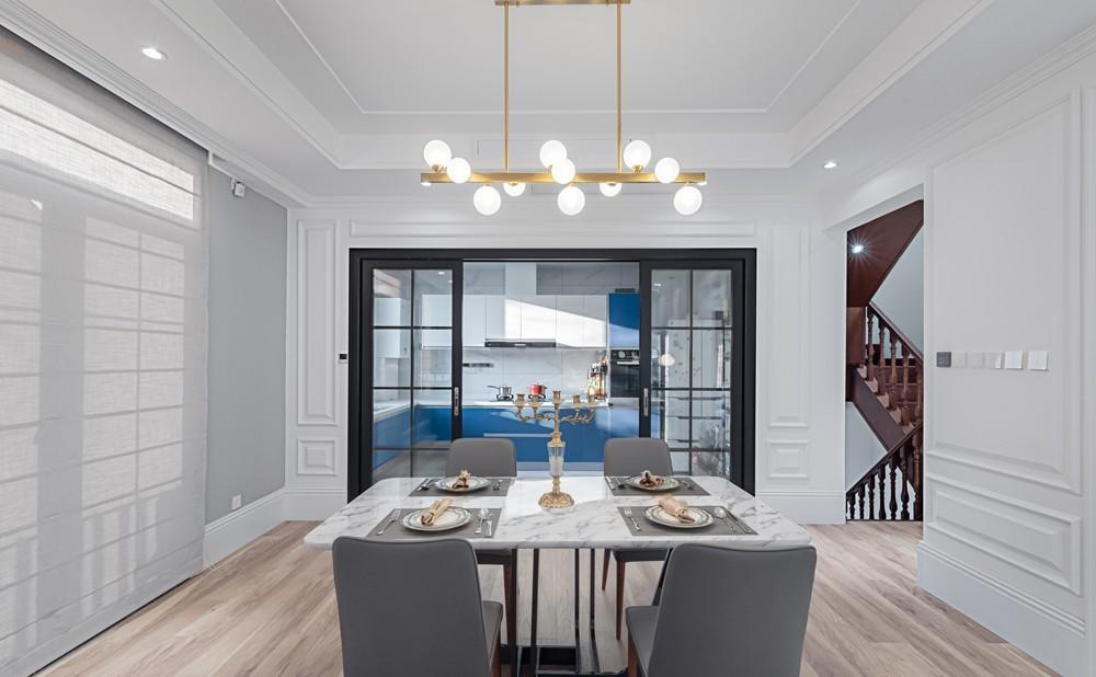 北京奥北别墅区叠拼别墅 | 美式宁静舒适，中式书房浪漫灵动-10