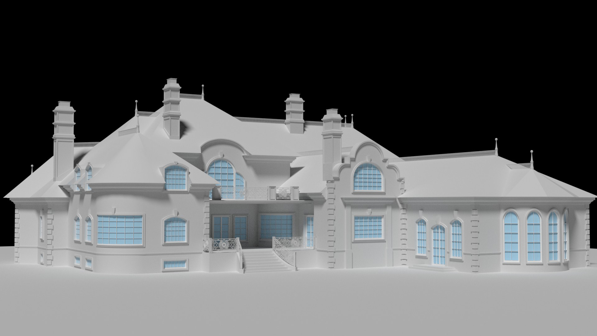 Экстерьеры коттеджей-0