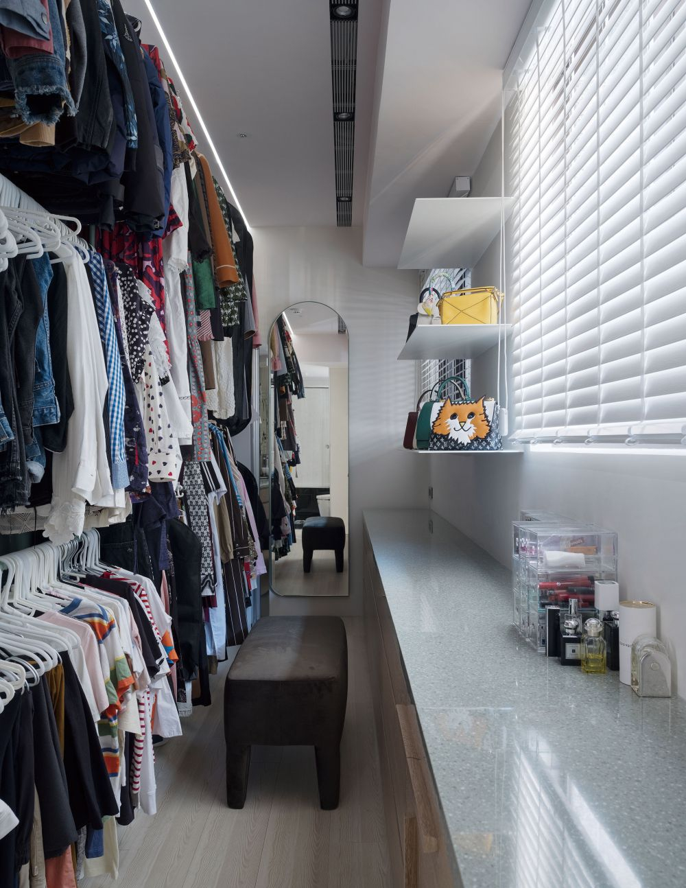 小户型衣帽间设计指南,3㎡空间也能打造炫酷衣帽间-62