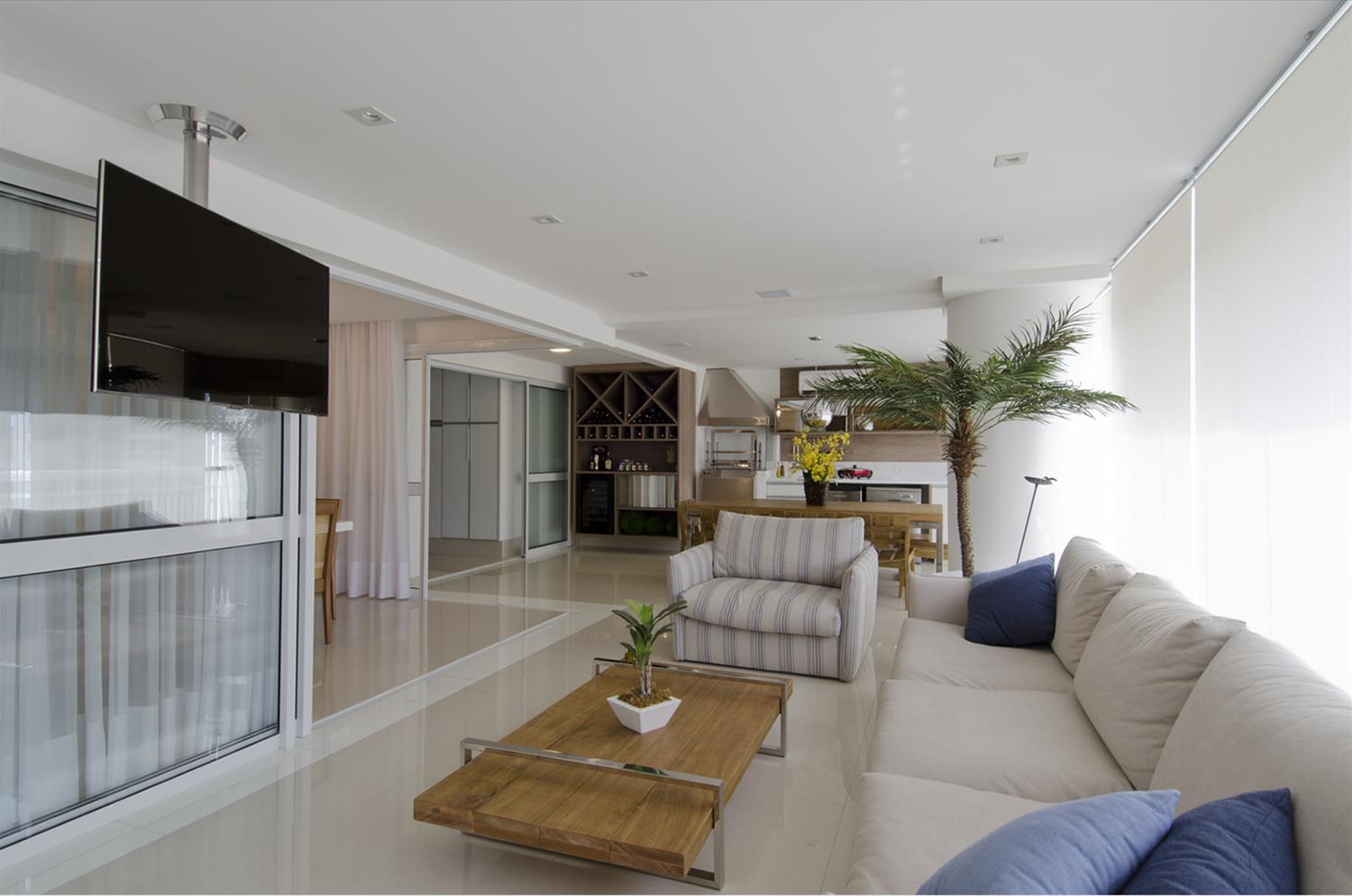 巴西 SP 公寓设计 | 木质与石材的完美结合-1