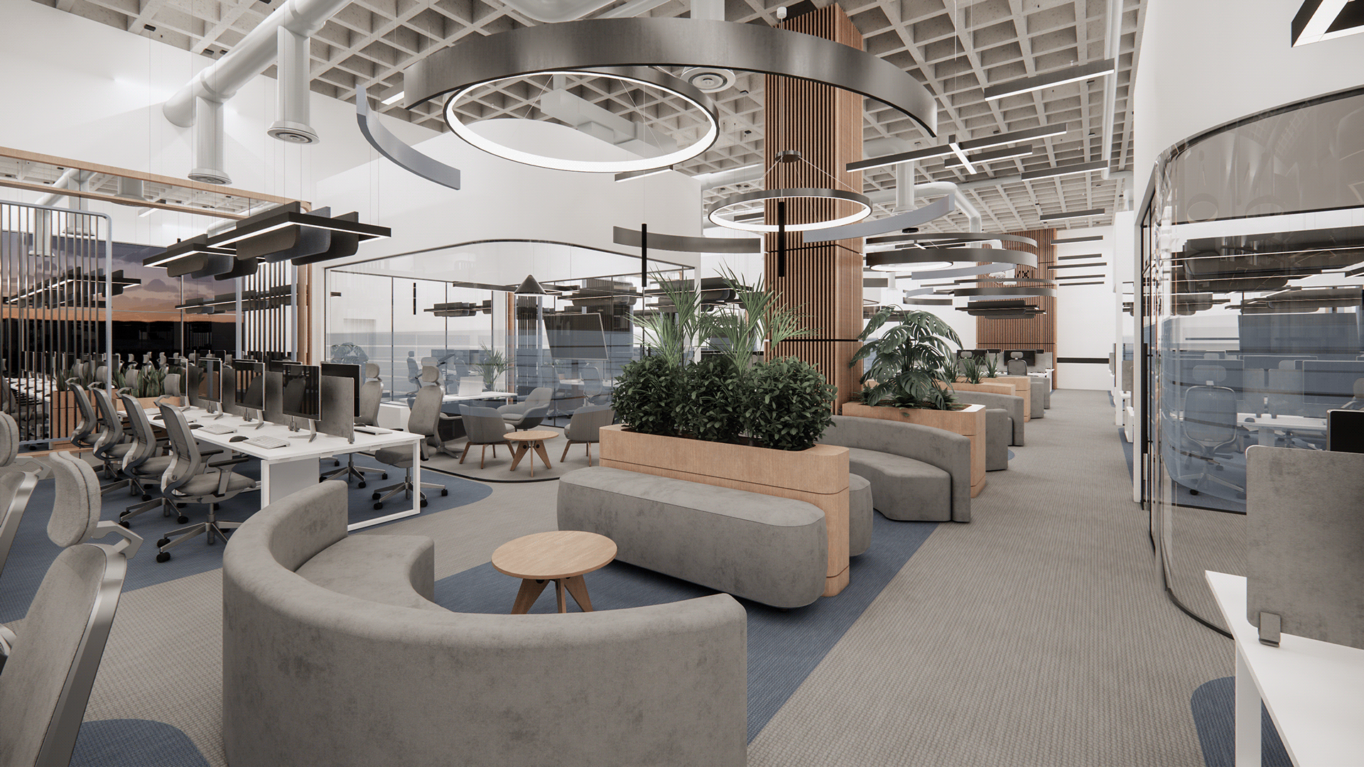 联合办公，Modern-Industrial Office Design-36