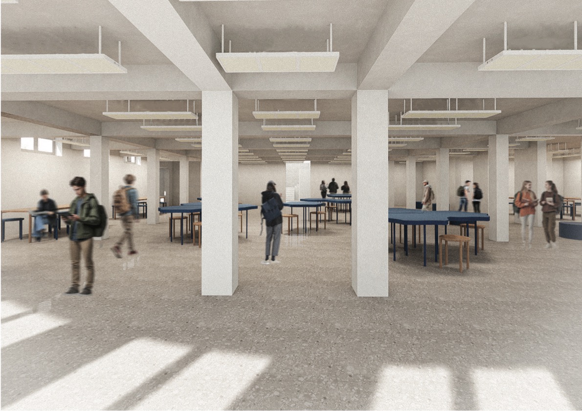 Propuesta patio central + sala de estudio UNS 校园广场-20