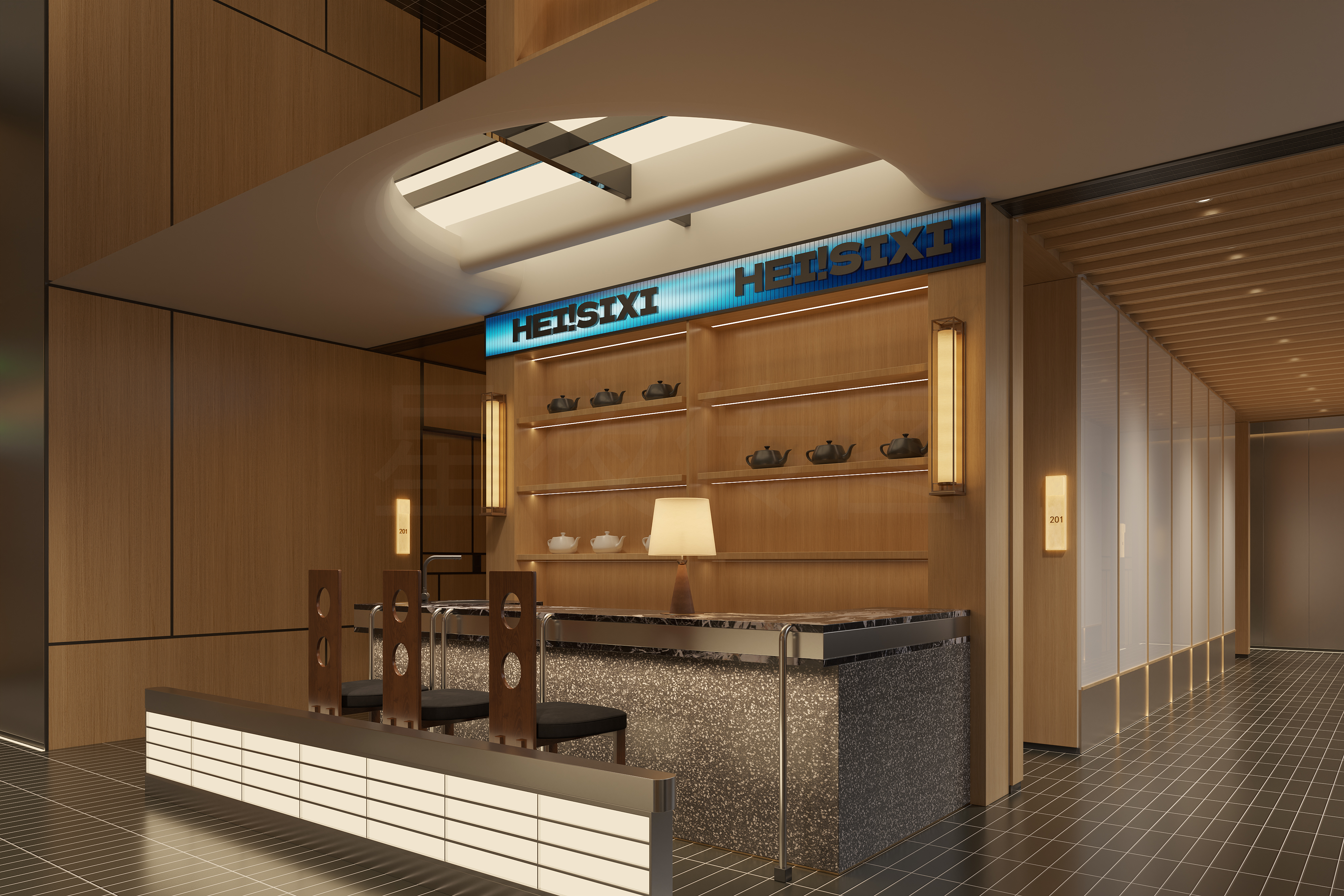 现代美学与实用功能，打造静谧与活力并存的社交空间-4