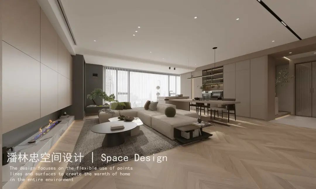 湖州现代简约住宅丨中国湖州丨潘林忠空间设计-5