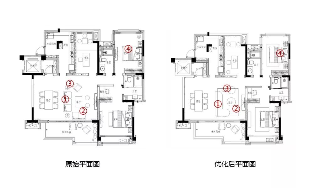 轻奢风金堂琅园 132㎡家居设计，打造精致舒适生活-7