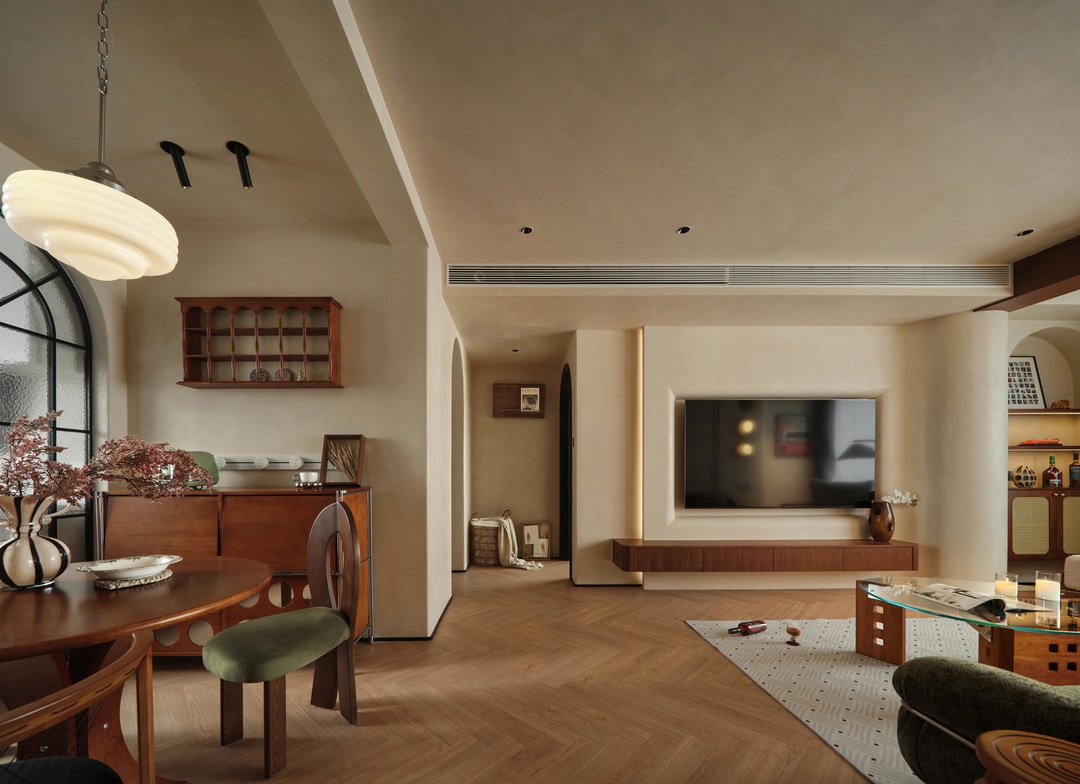 时光褶皱里的家:复古与现代的共生美学丨纵禾空间设计-6