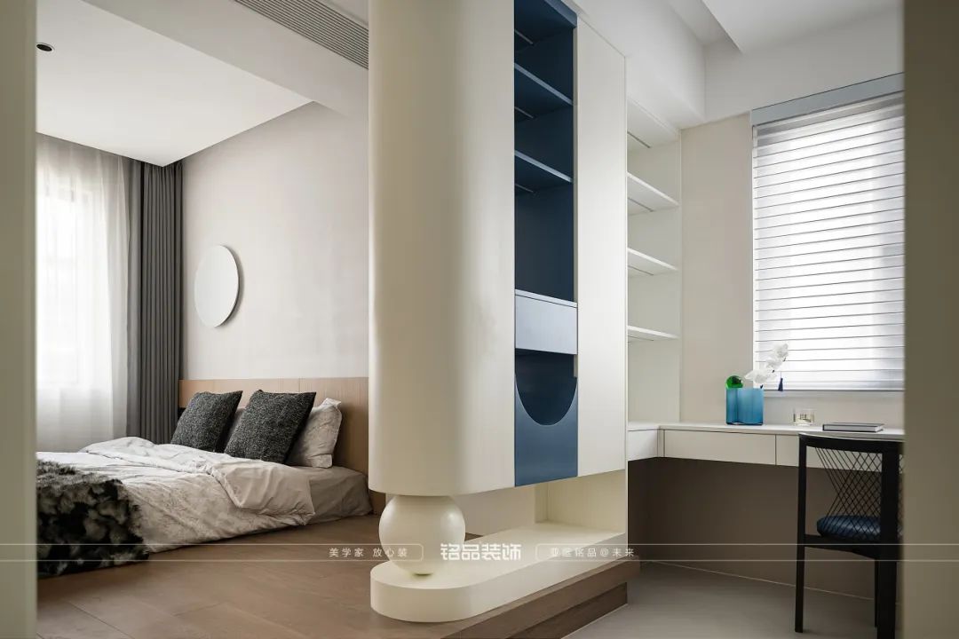 曲江风荷150㎡极简奶油风家居设计丨中国浙江丨铭品装饰-46
