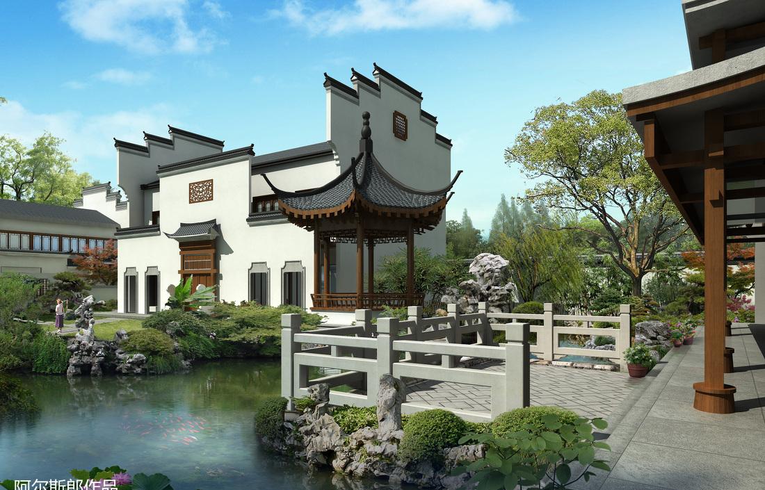 
徽派园林建筑 -4