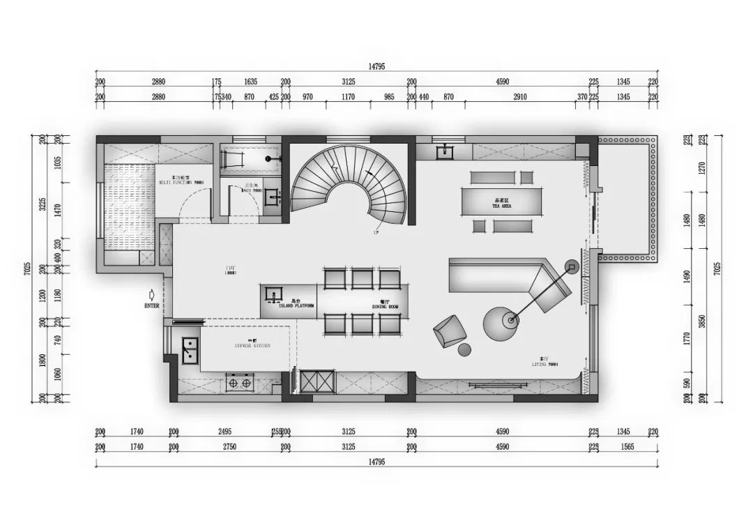 河与墅·王清玉设计·现代简约·200㎡中叠丨青马别墅空间设计-36