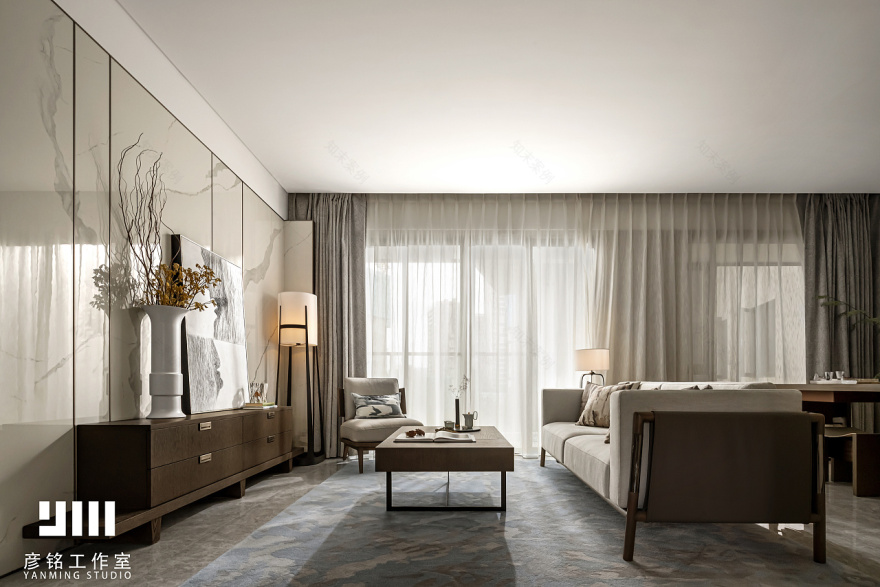 金众地产·柏悦公馆样板房 E 户型丨中国东莞丨深圳诗意空间设计,HLO 逸尚东方设计-22