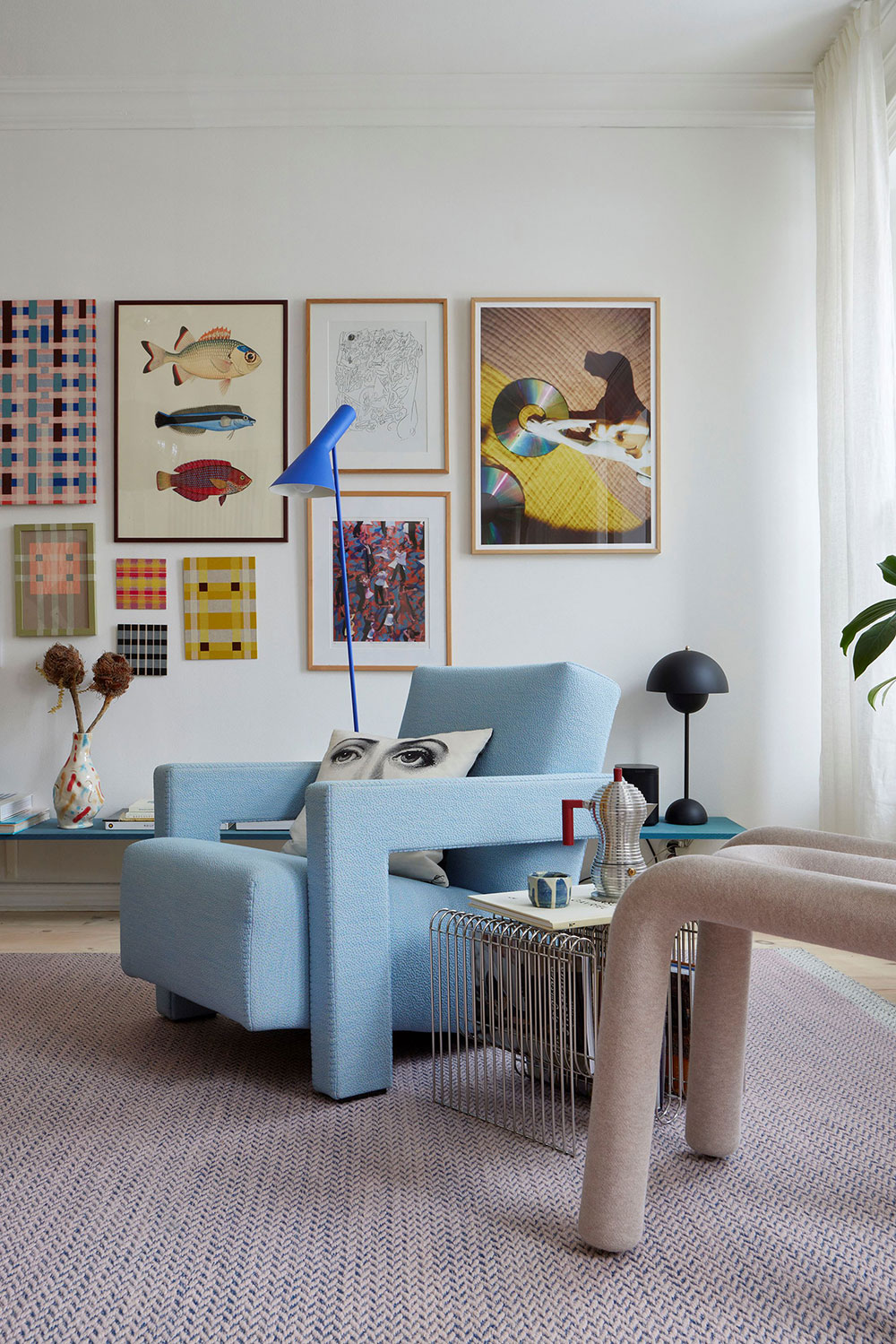 斯德哥尔摩色彩斑斓的设计师公寓-5