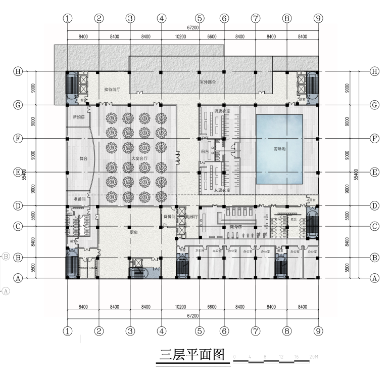 八周课设惊人的图量！华东交大大四学妹的“微缩世界”！“自然山脉+高层建筑”打造智慧酒店，个性化拉满的城市高层商务酒店设计-91