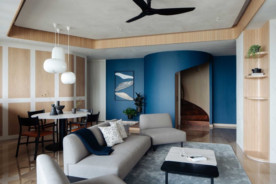 Interior Designer Gabriel Tan take on the Penthouse that Celebrates Irregularities in Singapore — Design Anthology-6