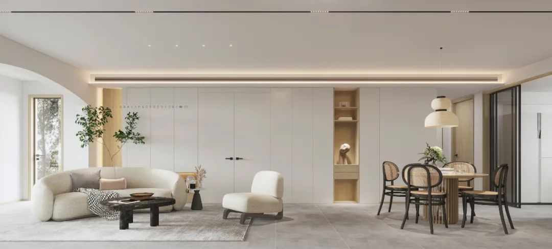 公园天下 150 平米简约归真空间设计丨留白空间设计-16