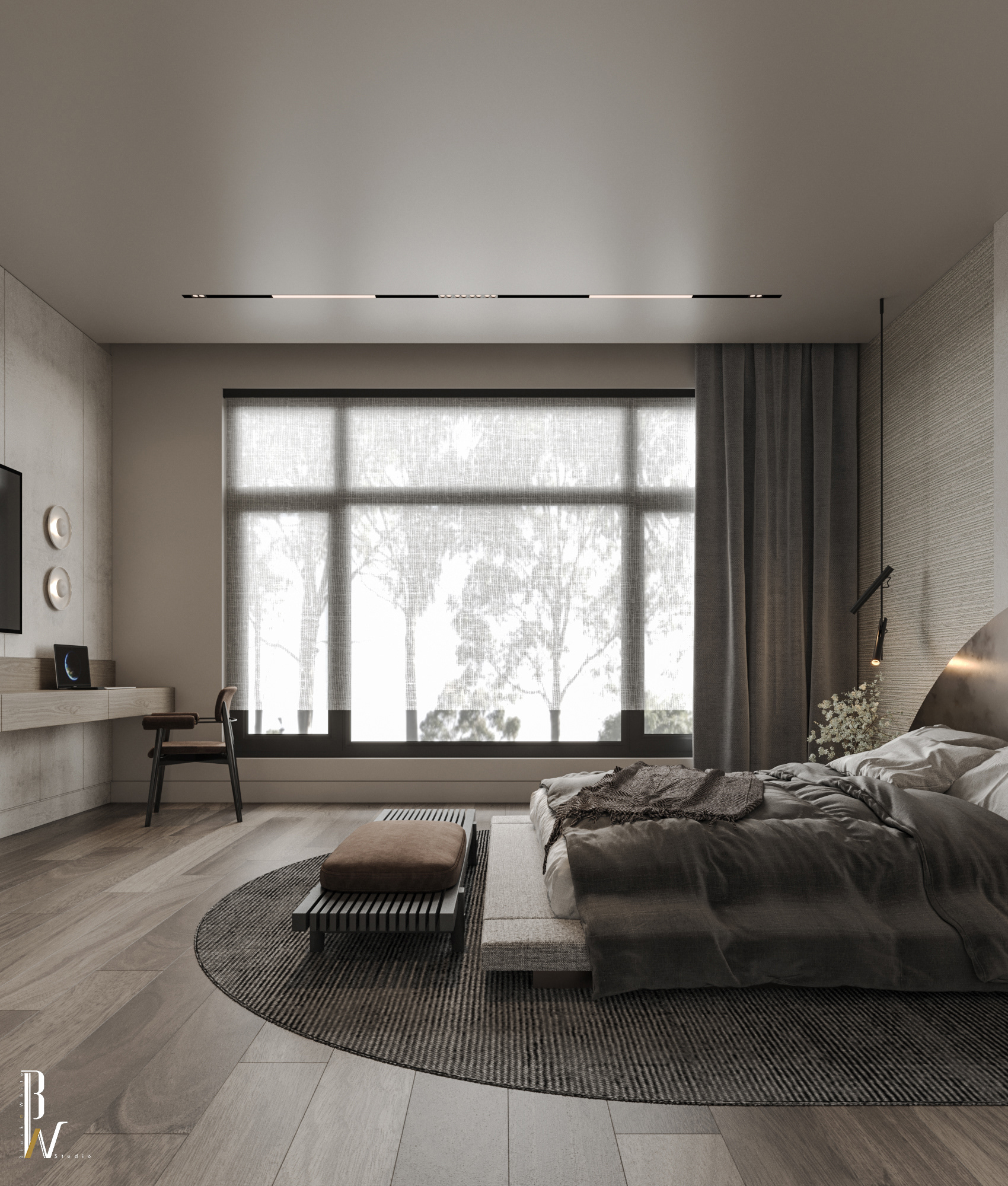 卧室设计丨Black N White-8