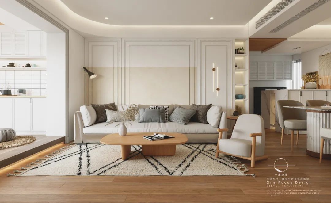 深圳中旅国际 123㎡法式原木风，浪漫轻盈生活-8