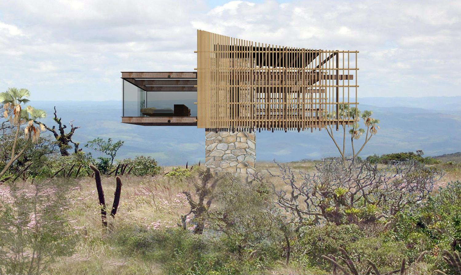 巴西 Skylab 建筑师设计的树屋住宅-2