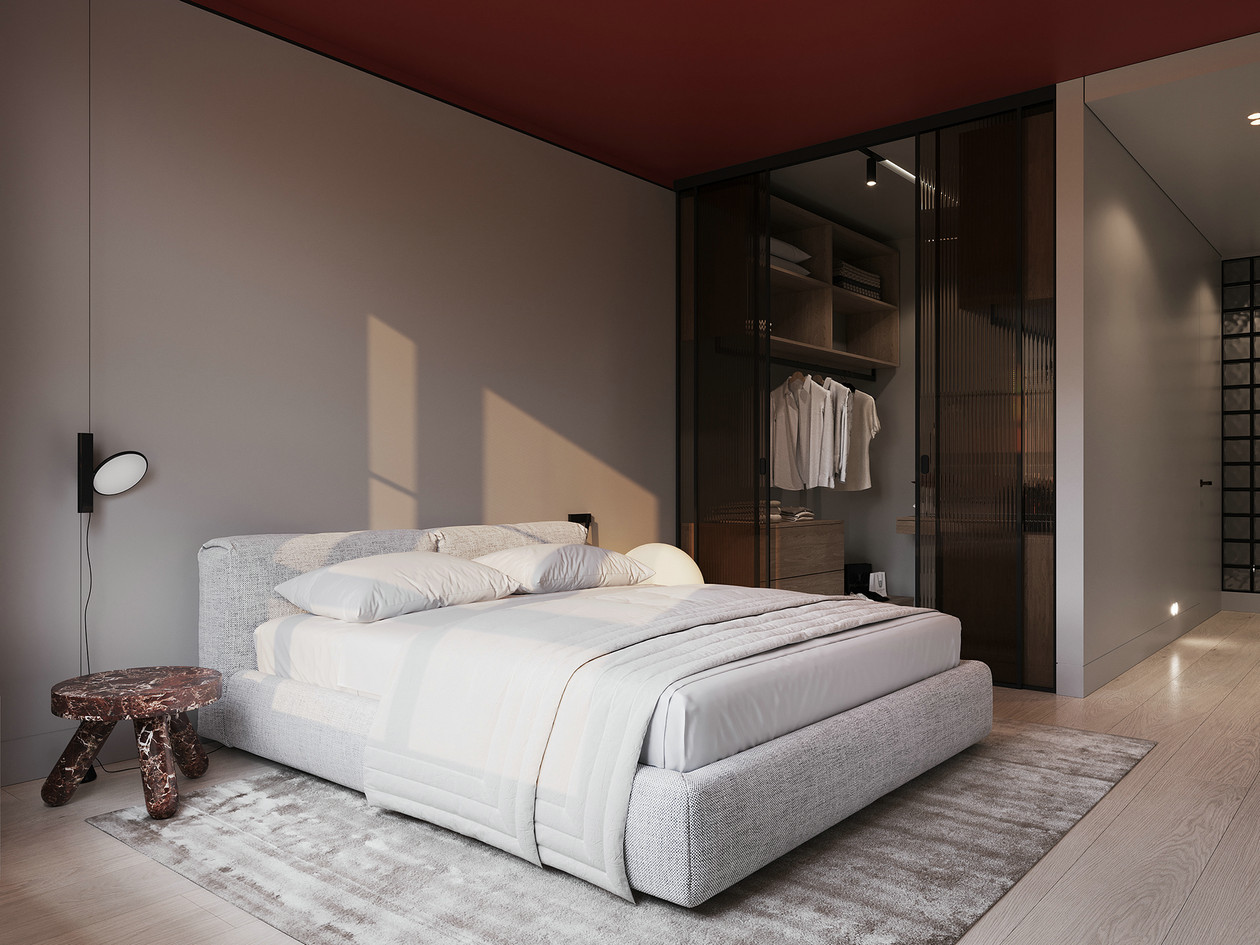 原木+橘色 室内设计-15