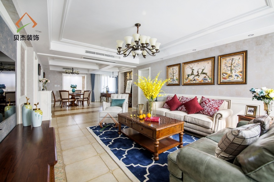 【贝杰装饰】— 天伦名苑丶美式风格《梦·绽放》-21