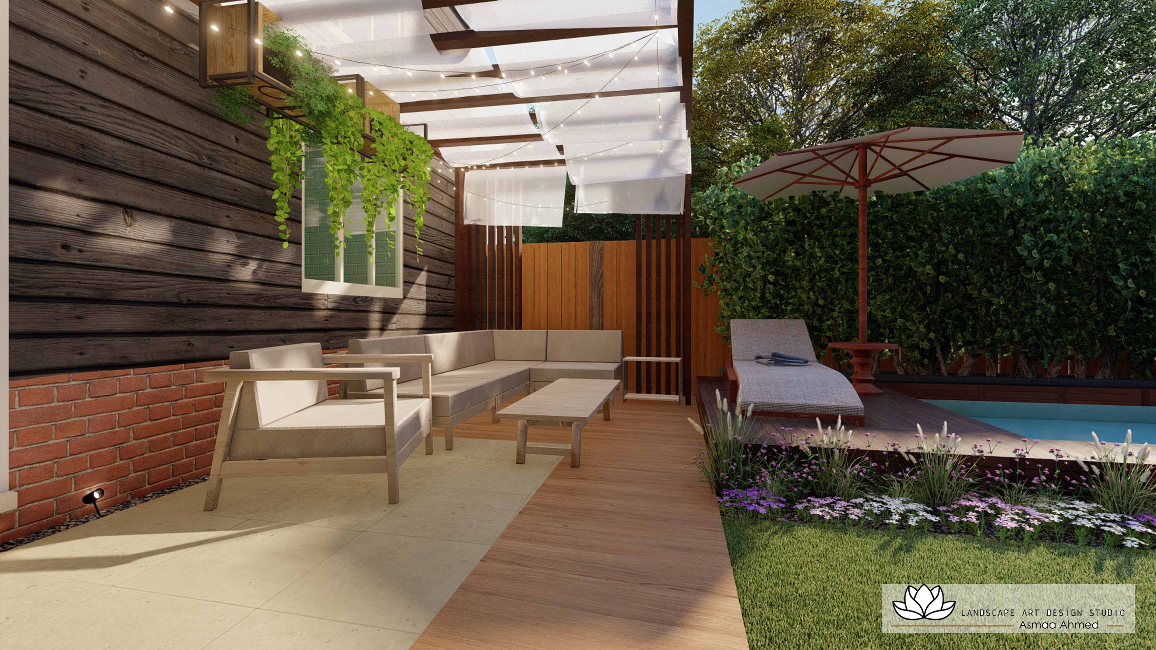 Backyard Landscape Design In Oxford, England-5