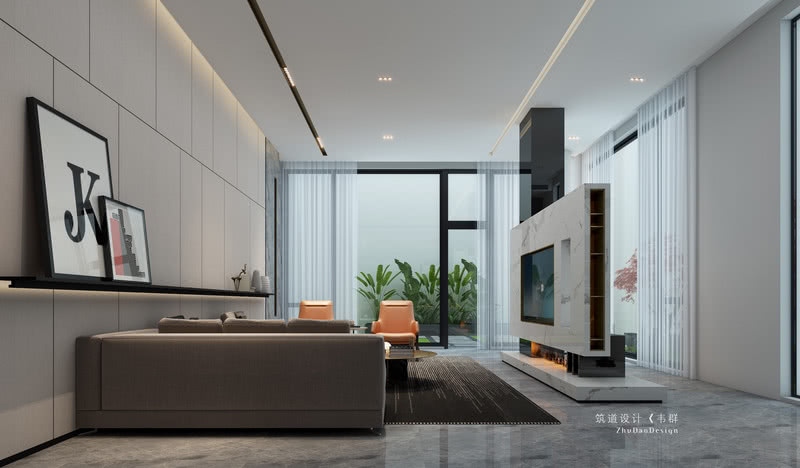 江阴长江国际现代极简别墅设计-12