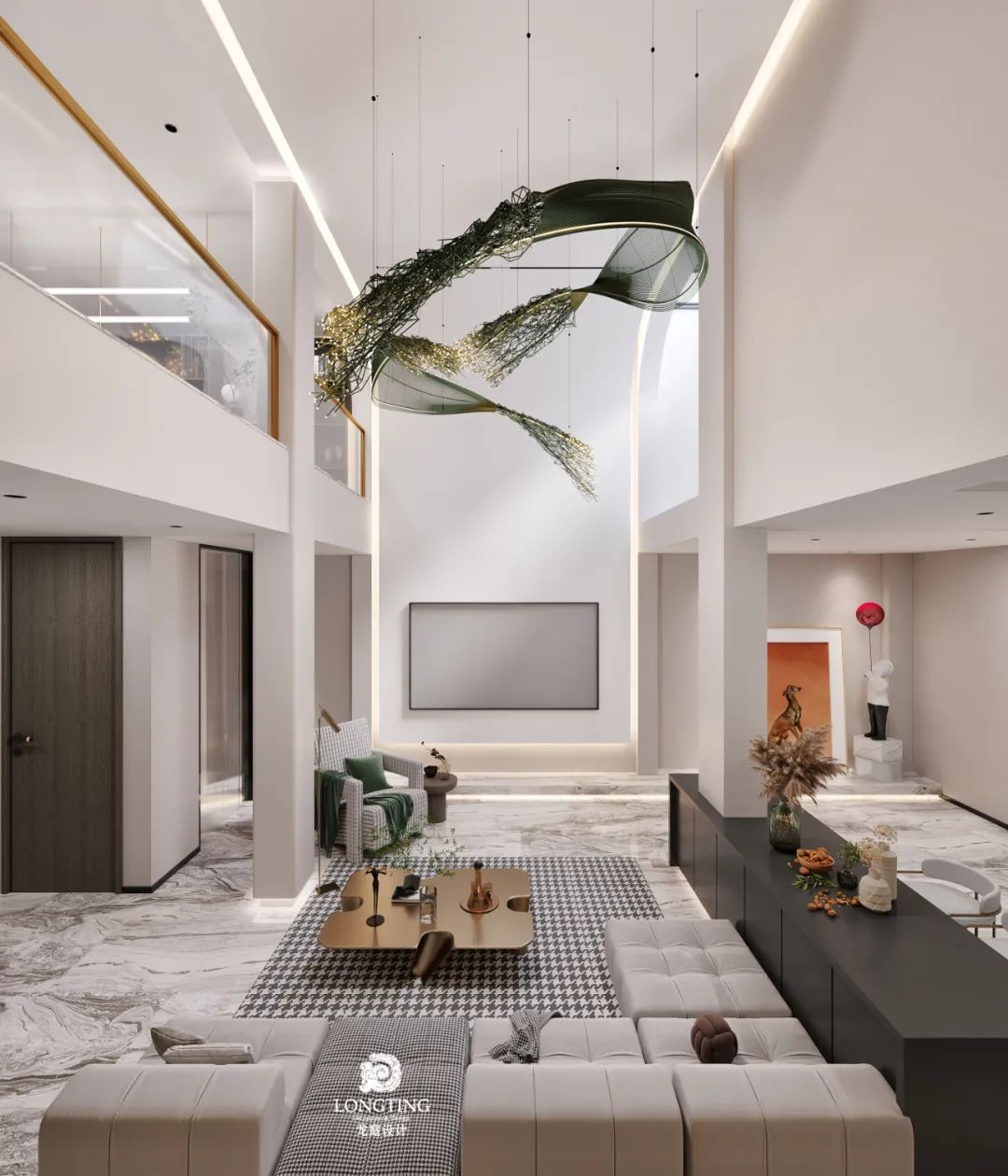 悦江南 377 方现代简约排屋设计-37