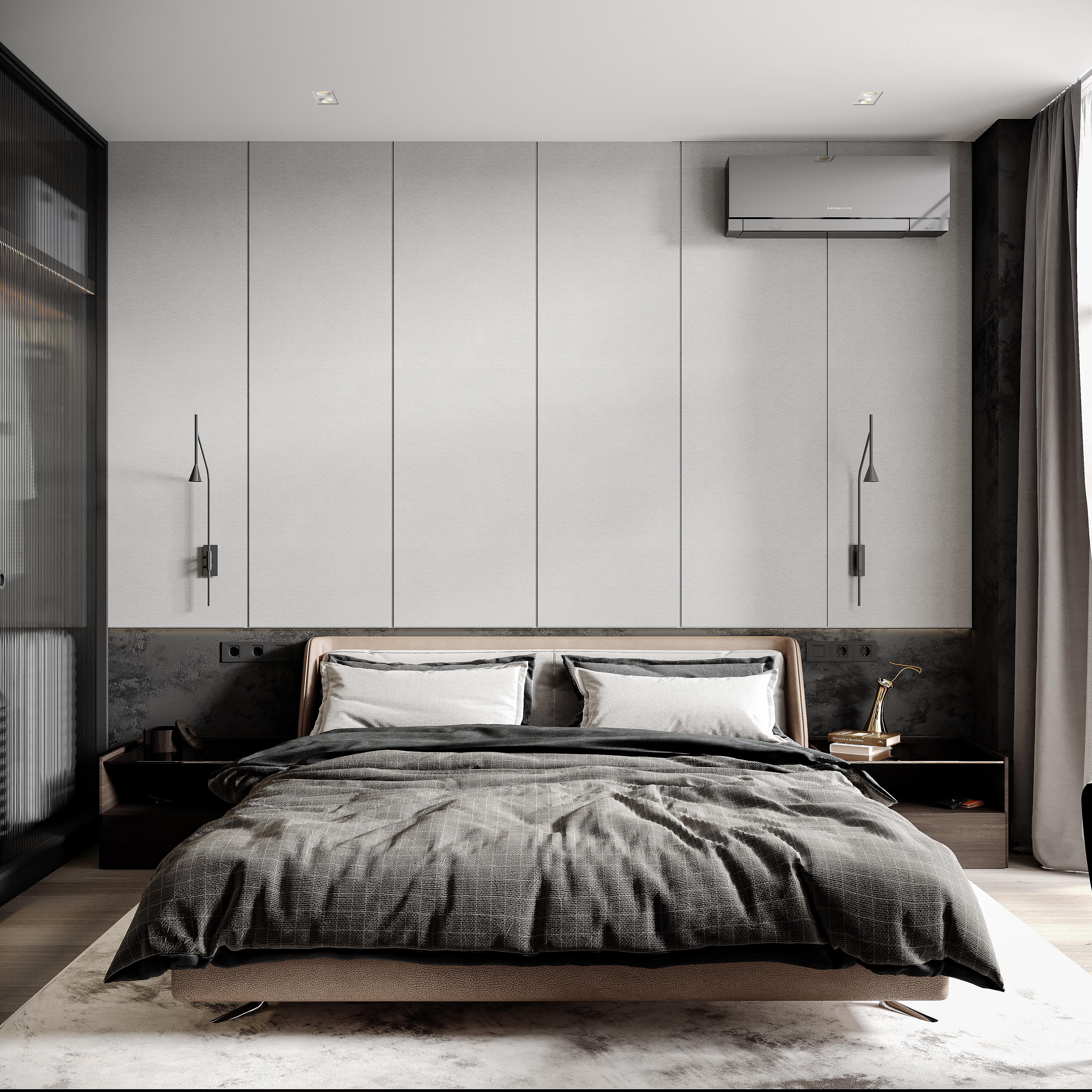 Modern dark apartment-24