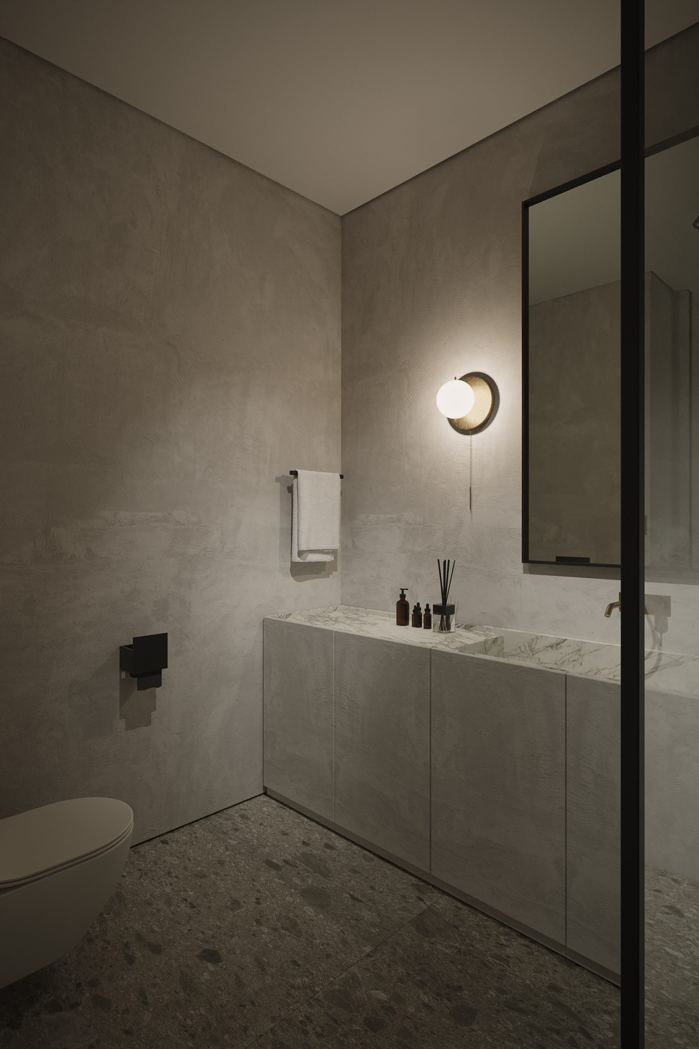 极简中性风公寓设计 干净利落！-20