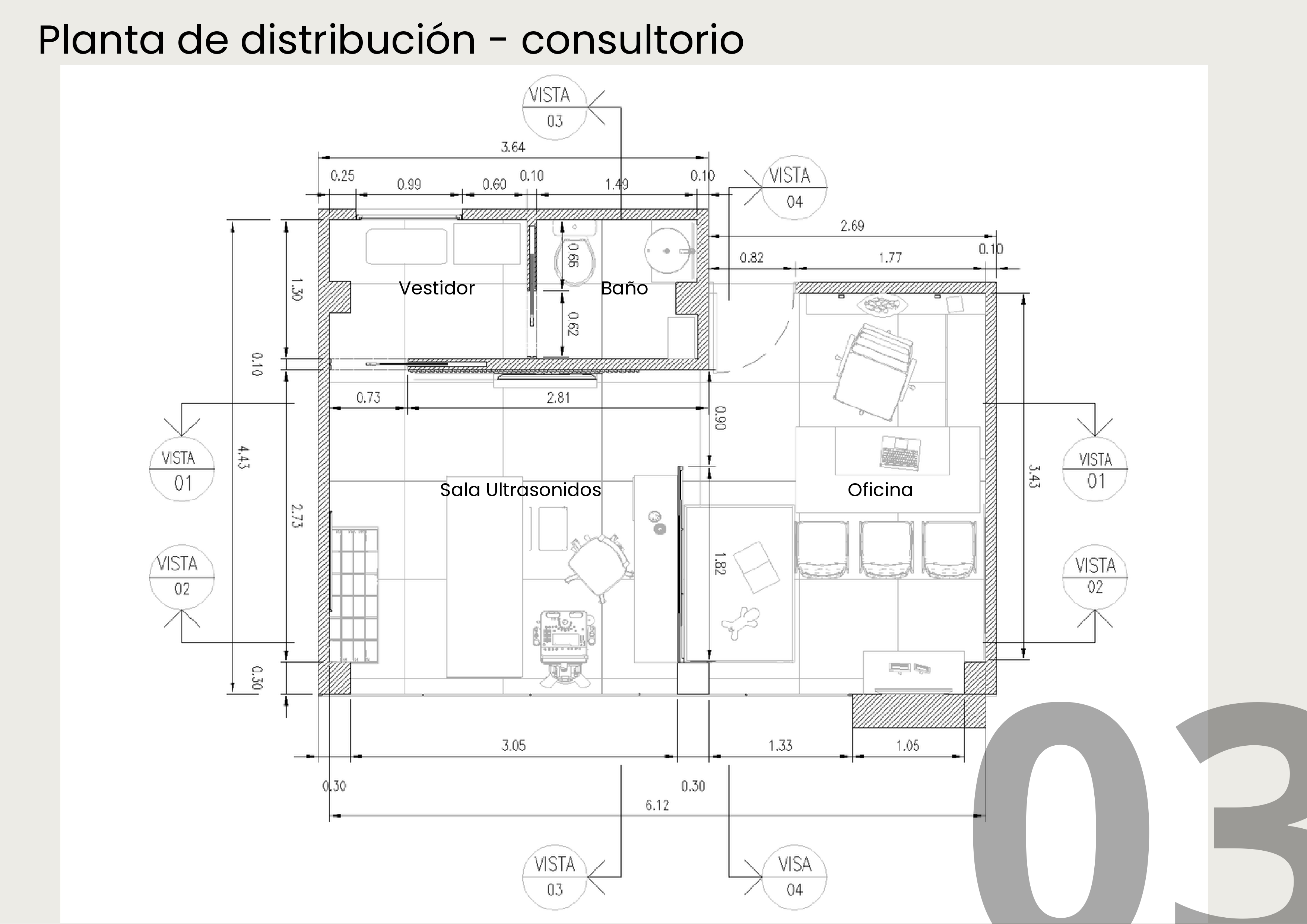 Diseño interior para Consultorio médico-4