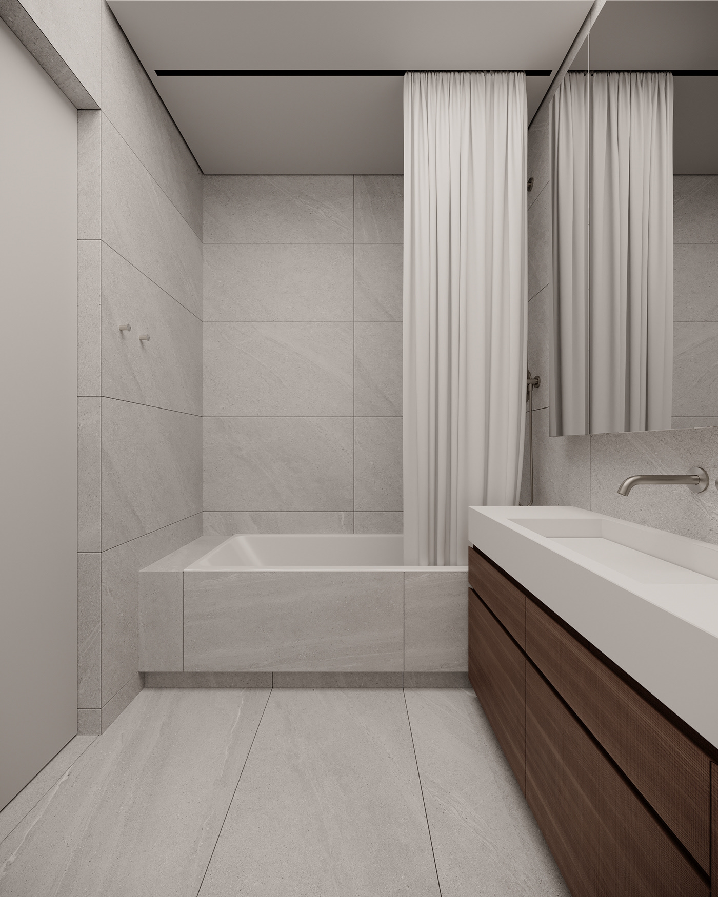 胡桃木灰调空间-37