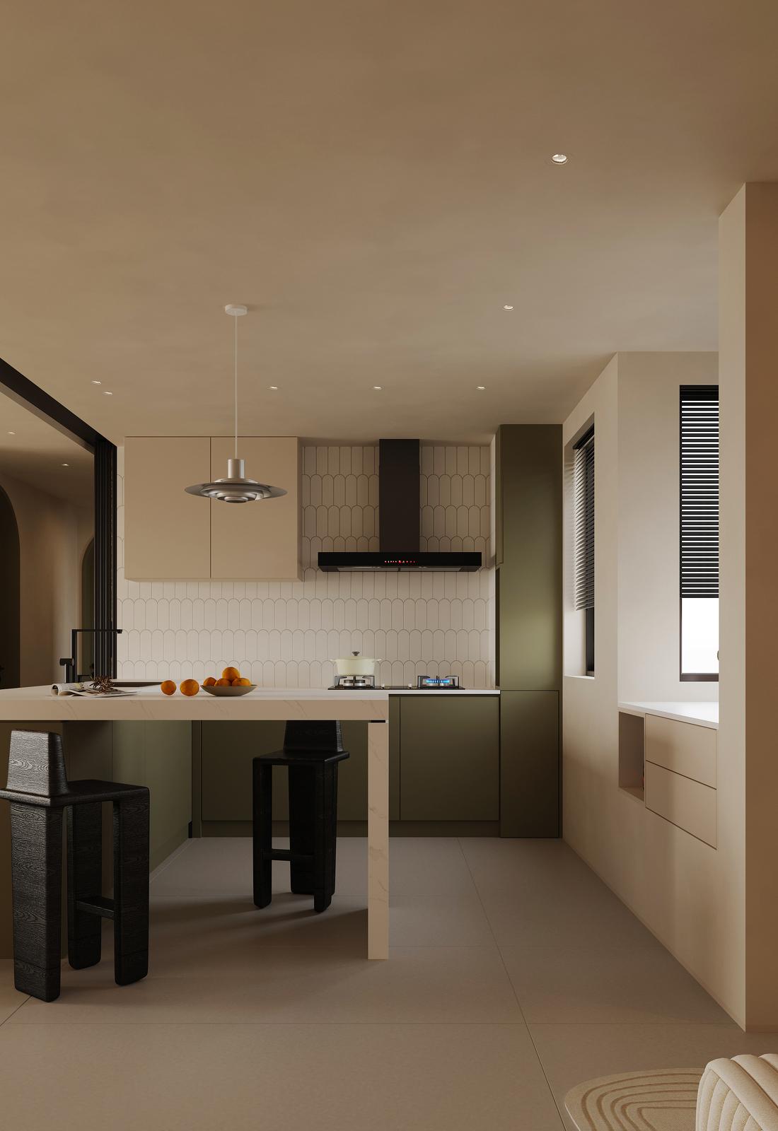 奶油风小屋室内设计-11