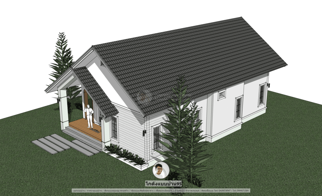 独栋坡顶房屋P  2190设计丨KODANG BAAB BAAN 95-26