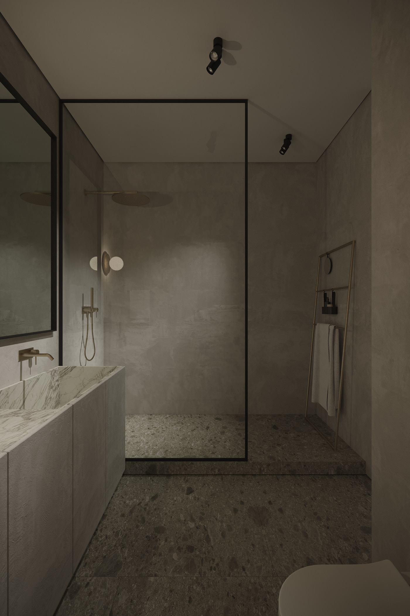 极简中性风公寓设计-18