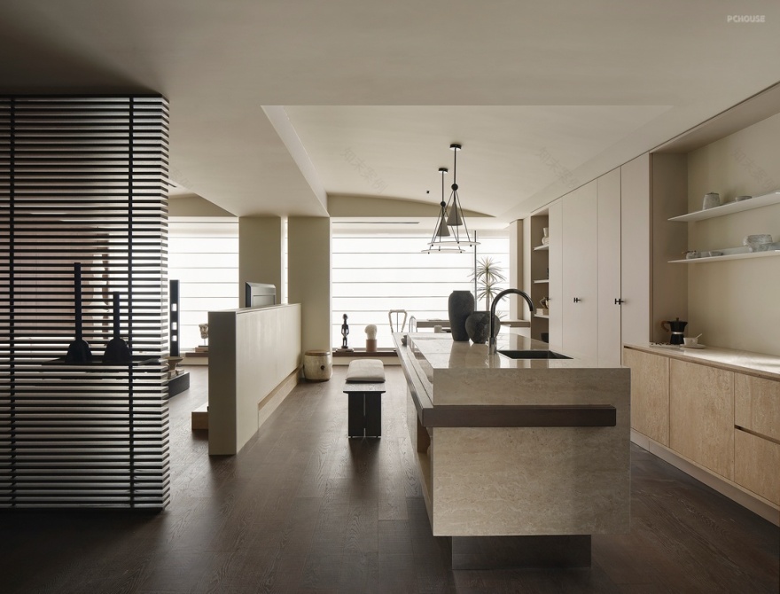 160㎡侘寂新中式 感受当代禅意东方美丨FF design-19