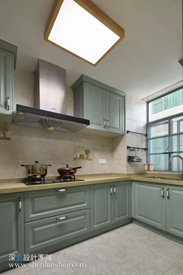 夏日抹茶——120㎡简约美式小清新-41