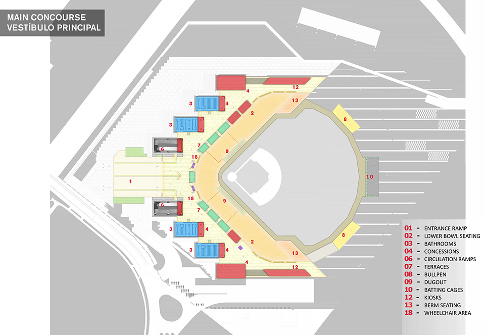 墨西哥红魔队新主场  阿尔弗雷多·哈普·埃卢体育中心丨墨西哥墨西哥城丨FGP Atelier + Taller ADG-45