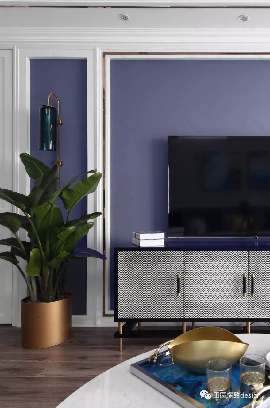 莫奈《鸢尾》的浪漫演绎——德阳香江华府 130 平米空间设计-36