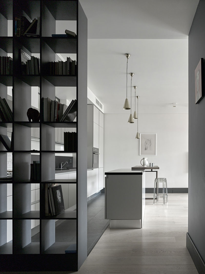 莫斯科灰色调时尚公寓，演绎简约北欧风-5